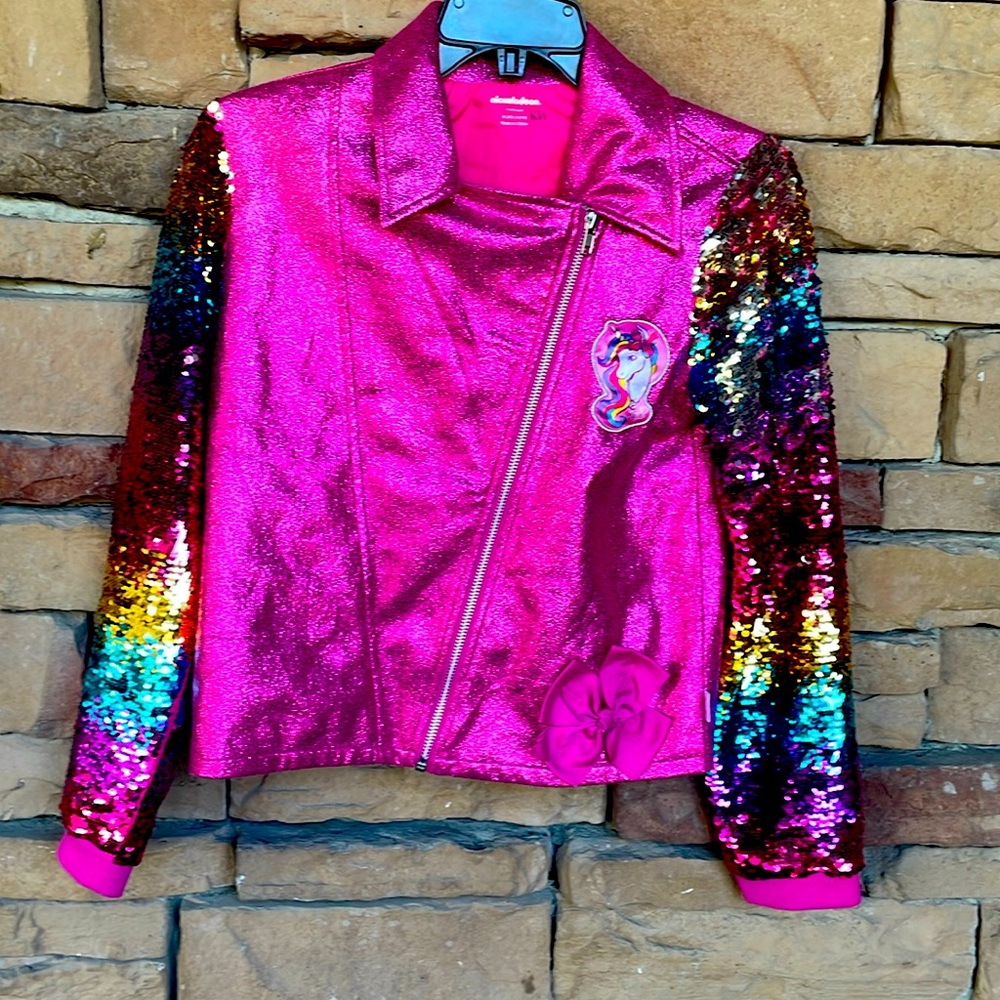Nickelodeon Girls Sparkling Glitter Little Pony Jacket size XL 14/15